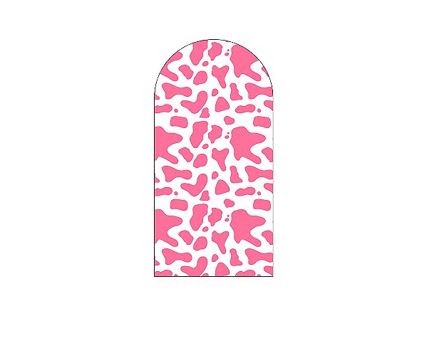 Painel De Festa Romano 1,00x2,00- Estampa Vaquinha Rosa 029