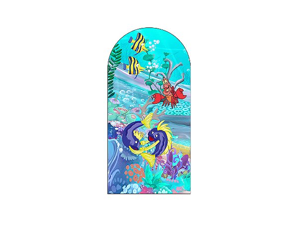 Painel Romano Veste Fácil 1,00x2,00 - Peixes Fundo do Mar 004
