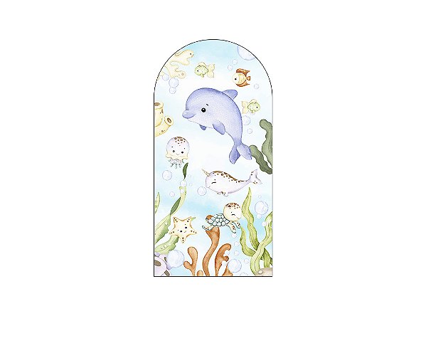 Painel Romano Veste Fácil 1,00x2,00 - Fundo do Mar Bege Suave 019