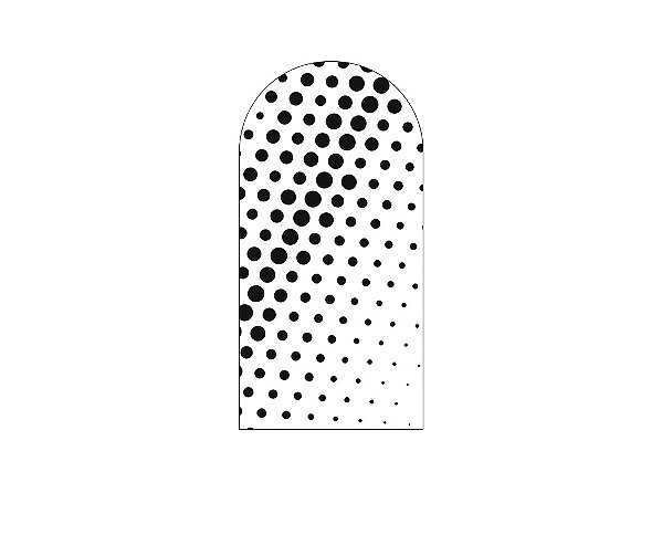 Painel Romano Veste Fácil 1,00x2,00 - Festa Anos 70 Preto e Branco 008