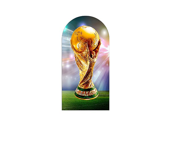 Painel Romano Veste Fácil 1,00x2,00 - Futebol Copa do Mundo Troféu 009