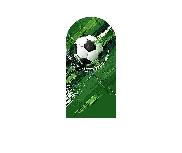 Painel Romano Veste Fácil 1,00x2,00 - Futebol Tons de Verde com Bola 022
