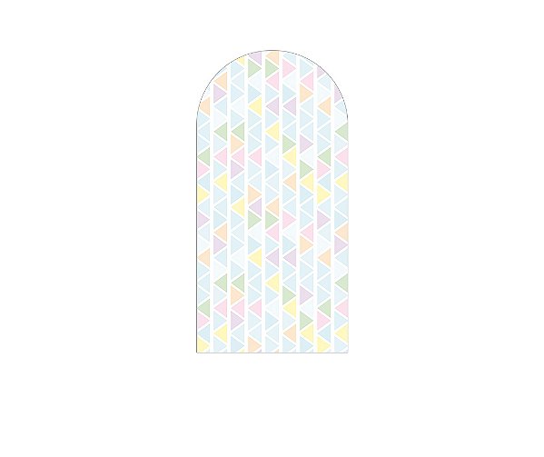 Painel Romano Veste Fácil 1,00x2,00 - Efeito Geométrico Triangulares Candy 018