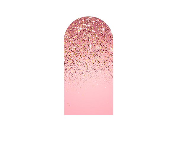 Painel Romano Veste Fácil 1,00x2,00 - Efeito Glitter Rosa 002