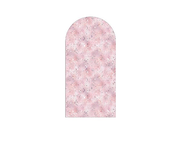 Painel Romano Veste Fácil 1,00x2,00 - Efeito Lantejoulas Rosa Claro 036