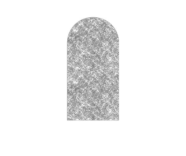 Painel Romano Veste Fácil 1,00x2,00 - Efeito Lantejoulas Prateado 040