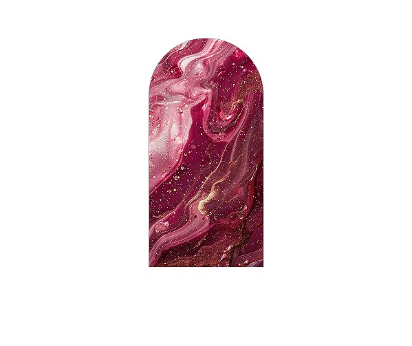 Painel Romano Veste Fácil 1,00x2,00 - Efeito Mármore Avermelhado com Dourado 070