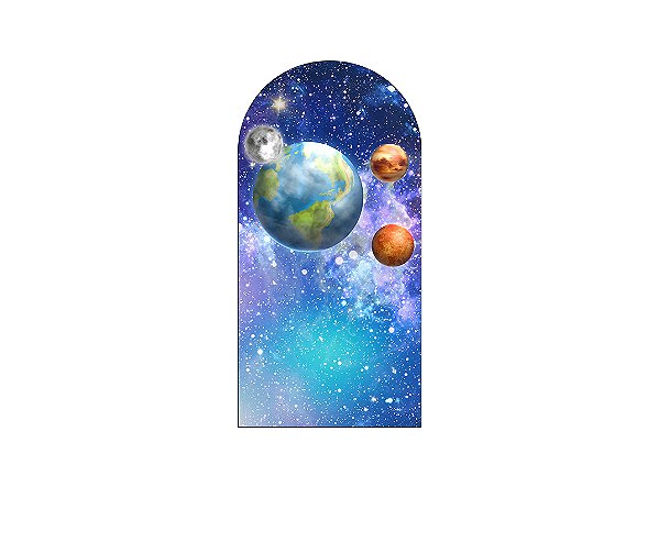 Painel Romano Veste Fácil 1,00x2,00 - Galáxia Estrela e Planetas 010