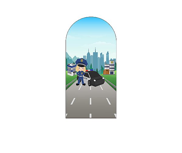 Painel Romano Veste Fácil 1,00x2,00 - Posto Policial na Cidade Menina Cute 016