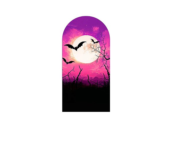 Painel Romano Veste Fácil 1,00x2,00 - Noite de Halloween Morcegos 008