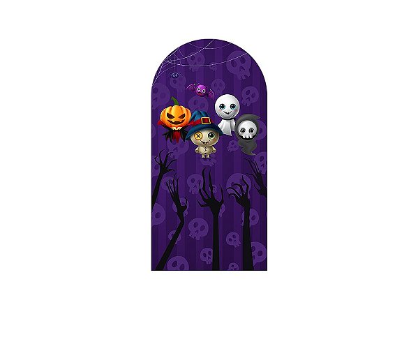 Painel Romano Veste Fácil 1,00x2,00 - Halloween Fantasmas Cute 016
