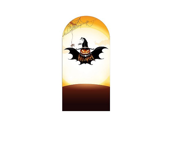 Painel Romano Veste Fácil 1,00x2,00 - Halloween Abóbora Morcego 028