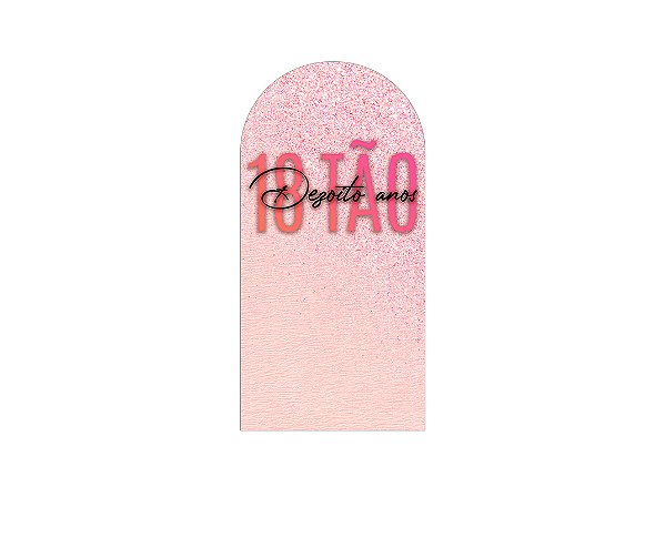 Painel Romano Veste Fácil 1,00x2,00 - 18 Anos 18TÃO Rosa 001
