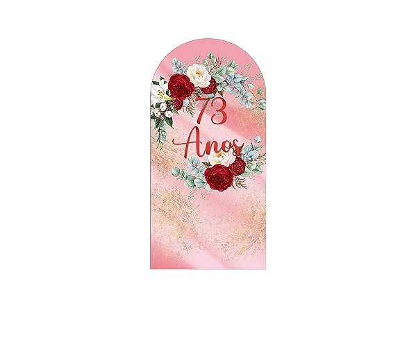 Painel Romano Veste Fácil 1,00x2,00 - Efeito Mármore Floral 73 Anos 090