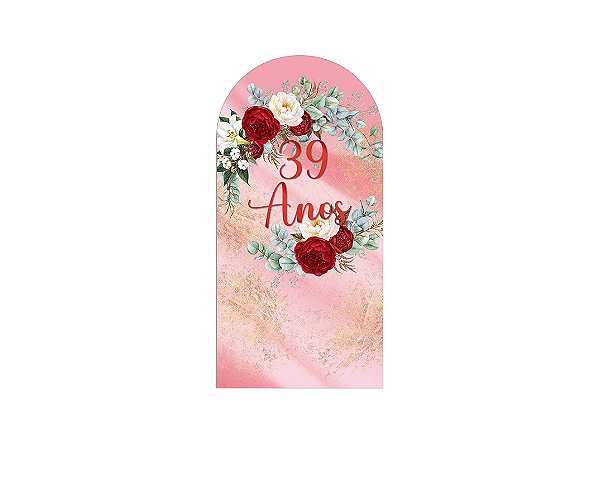 Painel Romano Veste Fácil 1,00x2,00 - Efeito Mármore Floral 39 Anos 118
