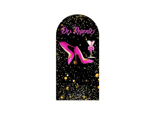 Painel Romano Veste Fácil 1,00x2,00 -  De Repente Glitter Pink 163