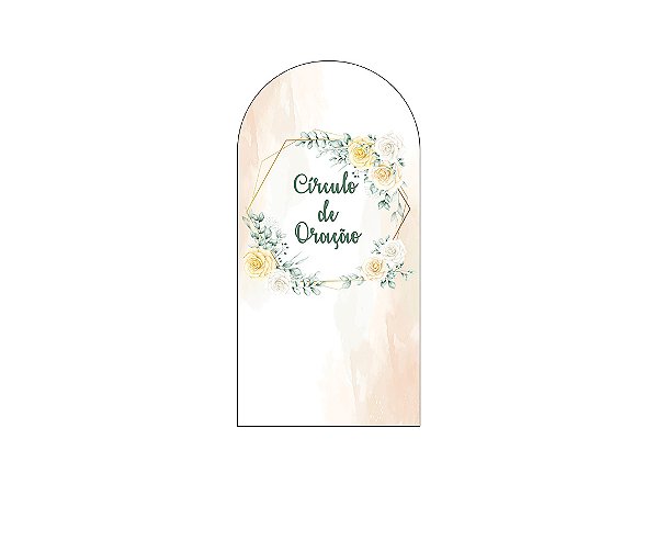 Painel Romano Veste Fácil 1,00x2,00 - Circulo de Oração Floral 015