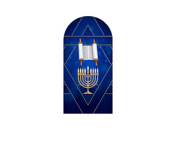 Painel Romano Veste Fácil 1,00x2,00 - Bar Mitzvá Azul Marinho 057