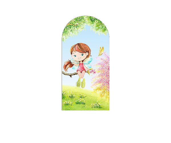 Painel Romano Veste Fácil 1,00x2,00 - Fadinha no Jardim 011