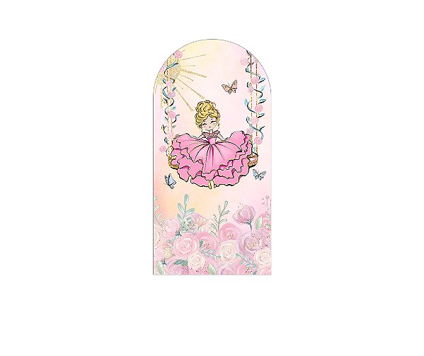 Painel Romano Veste Fácil 1,00x2,00 - Jardim Princesa no Balanço 025