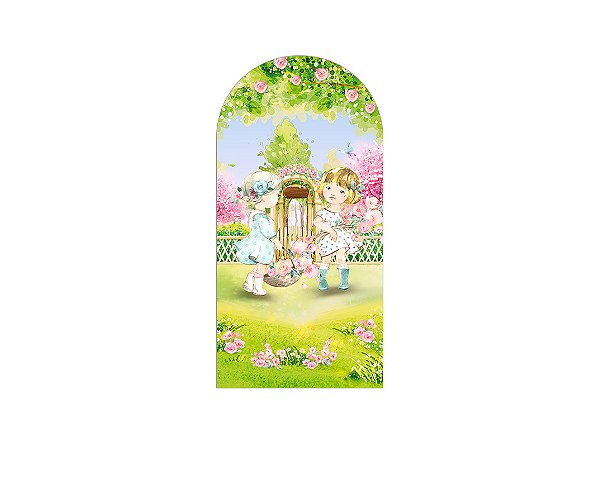 Painel Romano Veste Fácil 1,00x2,00 - Jardim Porta Bonecas 043