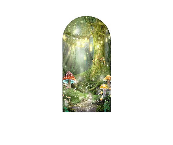 Painel Romano Veste Fácil 1,00x2,00 - Jardim Encantado Efeito Brilhos 062