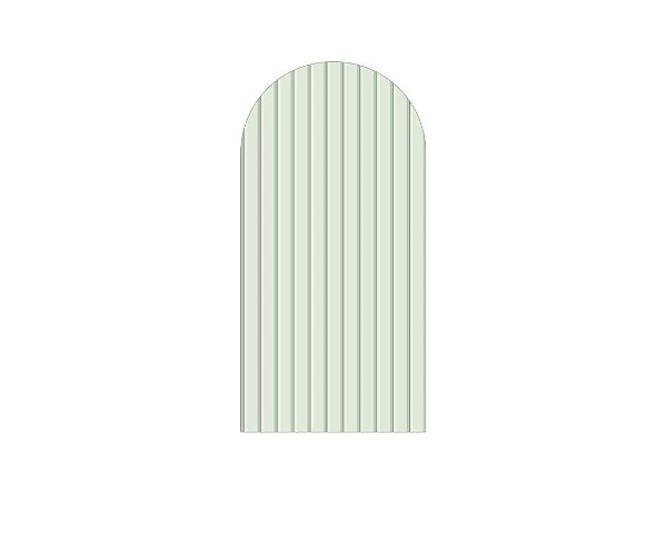 Painel Romano Veste Fácil 1,00x2,00 - Efeito Ripas de Madeira Verde 015