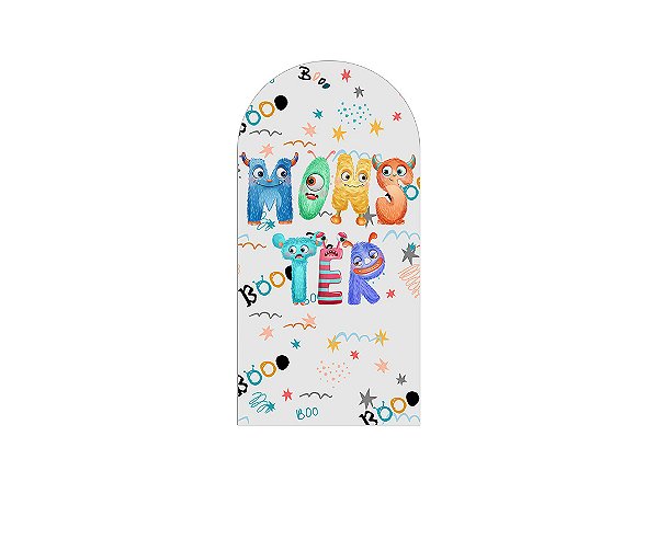 Painel Romano Veste Fácil 1,00x2,00 - Monstrinhos Festeiros 003