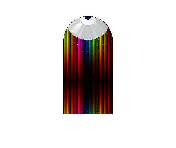 Painel Romano Veste Fácil 1,00x2,00 - Balada Colorida Efeito Neon 011