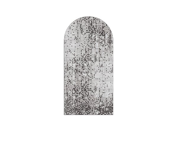 Painel Romano Veste Fácil 1,00x2,00 - Efeito Lantejoulas Prateado 009
