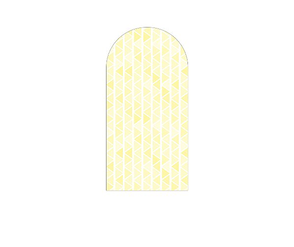 Painel De Festa Romano 1,00x2,00- Efeito Geométrico Triangulares Amarelo 016