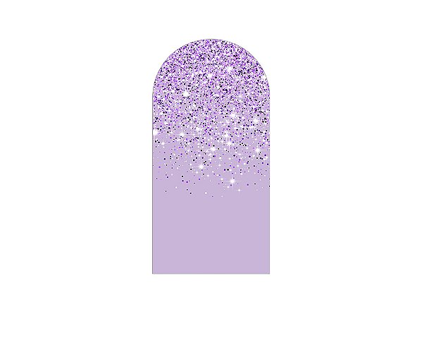 Painel De Festa Romano 1,00x2,00- Efeito Glitter Lilás 016