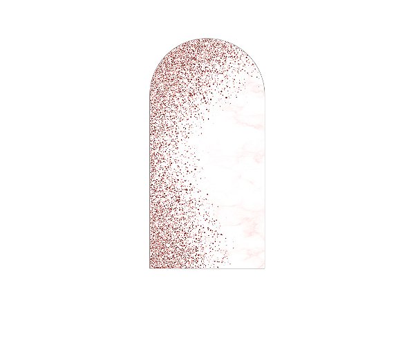 Painel De Festa Romano 1,00x2,00- Efeito Glitter Rose 042