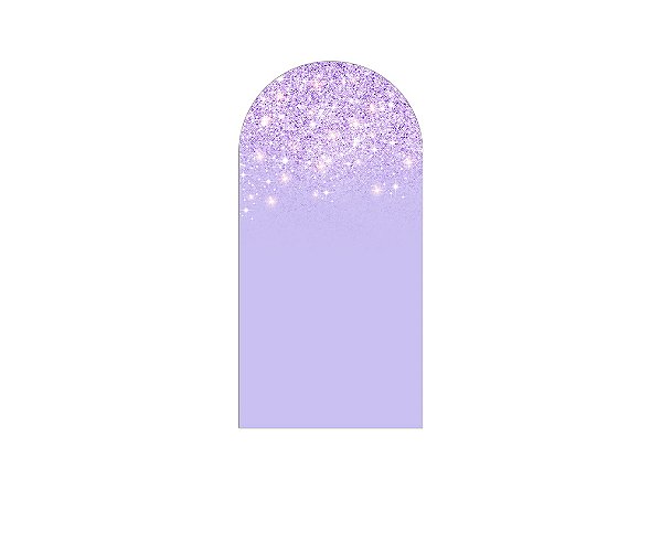 Painel De Festa Romano 1,00x2,00- Efeito Glitter Lilás 047