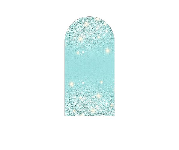 Painel De Festa Romano 1,00x2,00- Azul Esverdeado Efeito Glitter 053