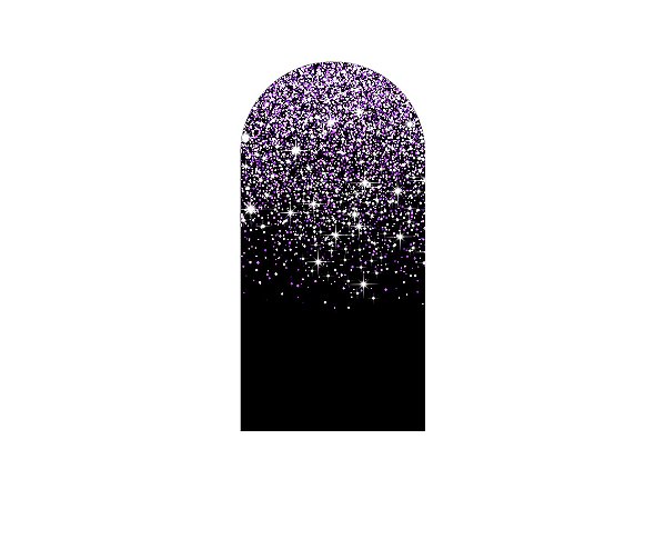 Painel De Festa Romano 1,00x2,00- Efeito Glitter Lilás Caindo 106