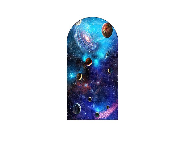 Painel De Festa Romano 1,00x2,00- Galáxia Planetas 002