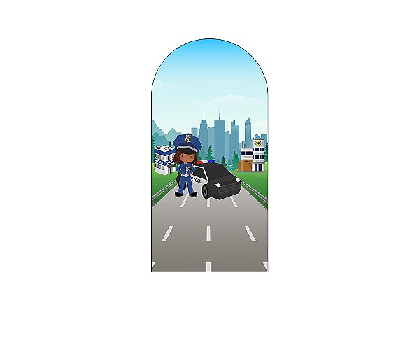 Painel De Festa Romano 1,00x2,00- Posto Policial na Cidade Menina 017