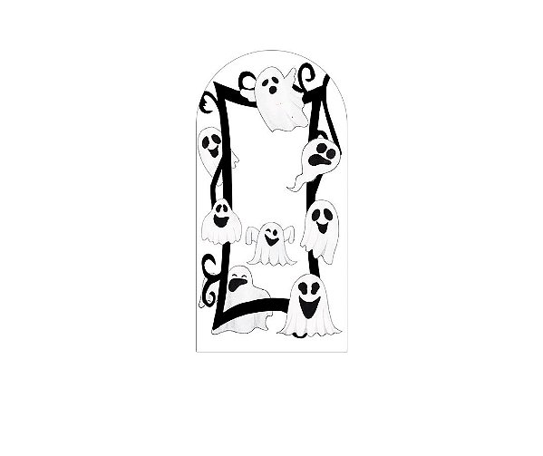 Painel De Festa Romano 1,00x2,00- Halloween Fantasmas 039