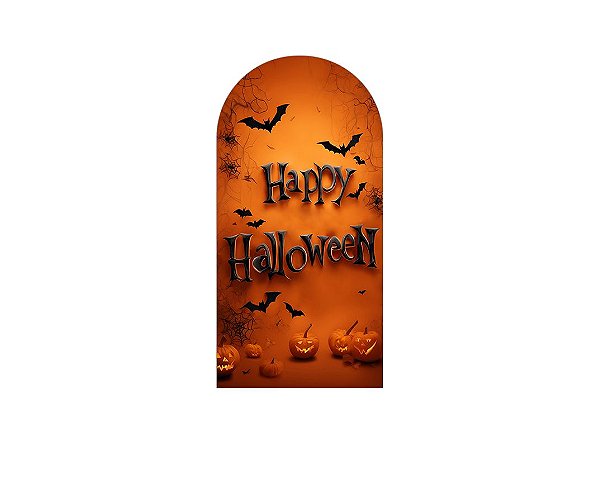 Painel De Festa Romano 1,00x2,00- Halloween Alaranjado 041