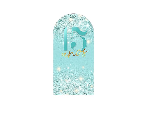 Painel De Festa Romano 1,00x2,00- 15 Anos Efeito Glitter 152