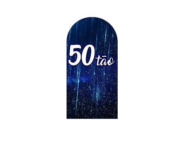 Painel De Festa Romano 1,00x2,00- 50 Anos 50TÃO Azul 178