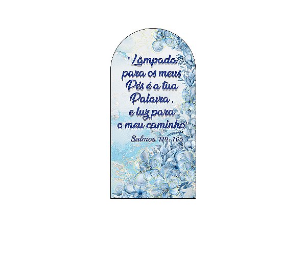 Painel De Festa Romano 1,00x2,00- Religioso Efeito Mármore Floral Azul 034