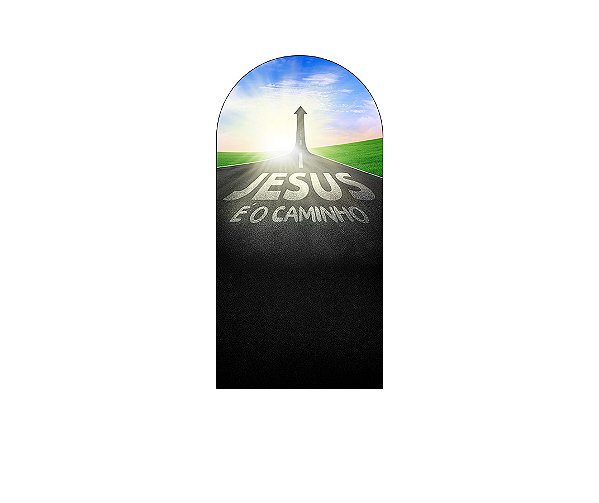 Painel De Festa Romano 1,00x2,00- Jesus é o Caminho Estrada 083