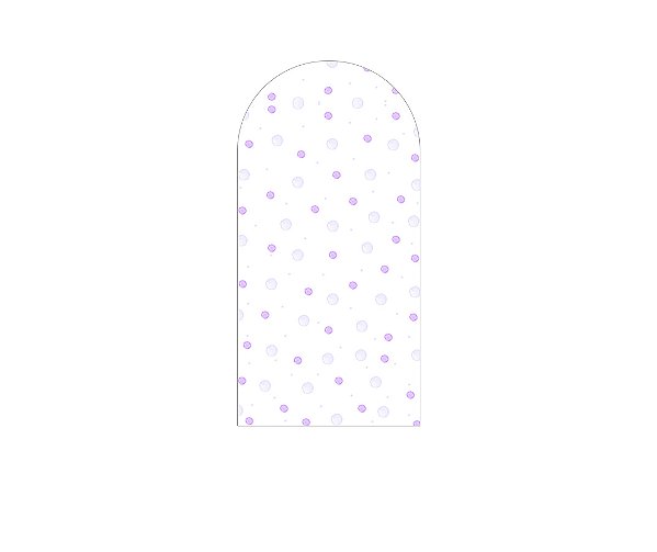 Painel De Festa Romano 1,00x2,00- Jardim Poás Lilás 030