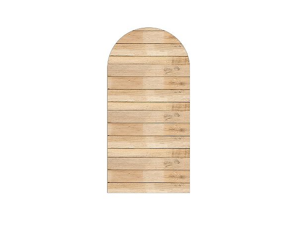 Painel De Festa Romano 1,00x2,00- Efeito Ripas de Madeira Bege Médio 008