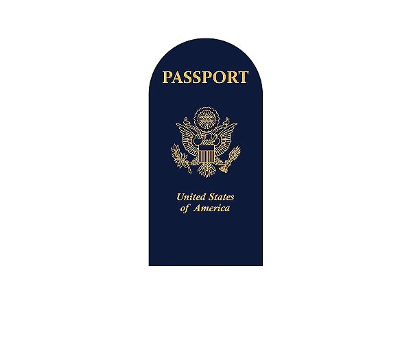 Painel De Festa Romano 1,00x2,00- Volta ao Mundo Passaporte 002