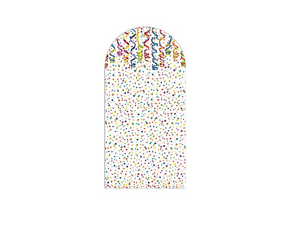 Painel De Festa Romano 1,00x2,00- Serpentinas e Confetes Coloridos 004