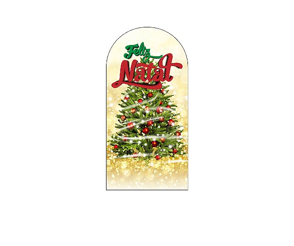 Painel De Festa Romano 1,00x2,00- Natal Árvore Mágica 013