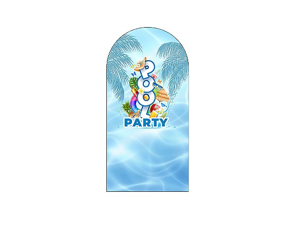 Painel De Festa Romano 1,00x2,00- Pool Party Piscina Divertido 007